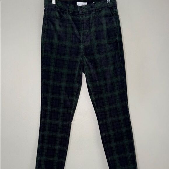 LOFT Plaid Velvet Skinny Pants 4/27 - Picture 1 of 10